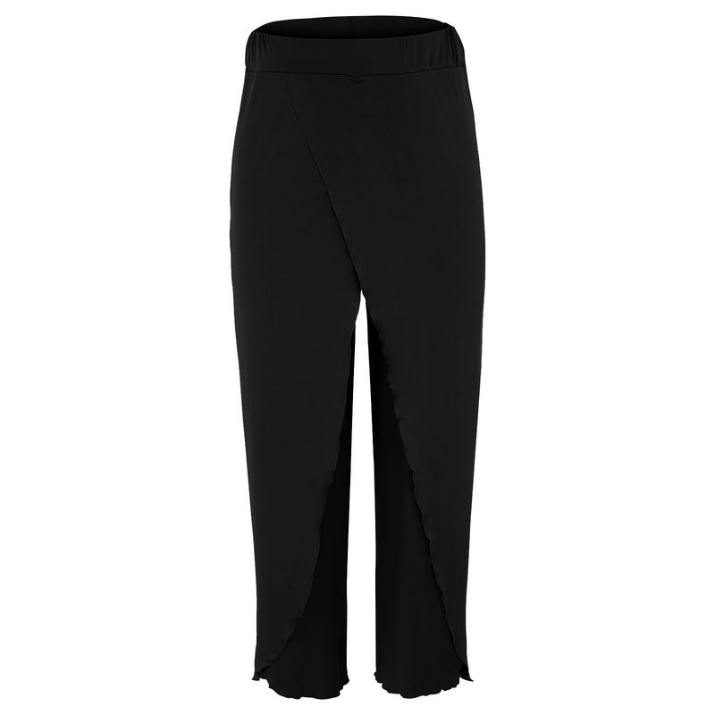 Hot Selling Damme Plus Size Wide Leg Hosen Loose Fiess Dance Yoga Split Hosen Weiblech Elastesch Wasit Casual Workout Solid Summer_voghion.com
