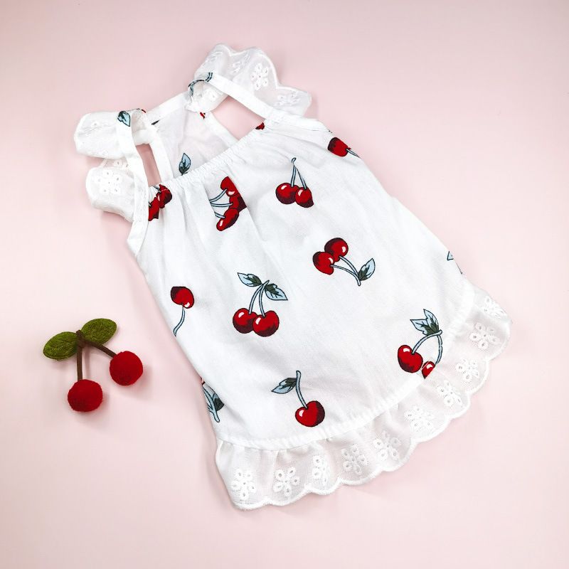 Trendy Spring Summer For Small And Medium Dogs Teddy Cat Pet Clothes Cute Dog Dress Thin Princess Style_voghion.com