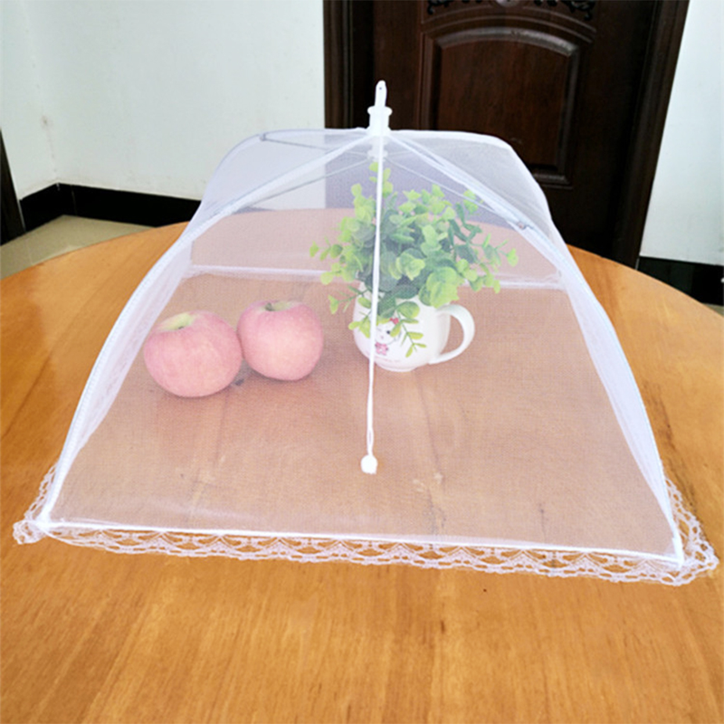 1Pc Convenient And Useful Food Covers Umbrella Style Anti Fly Mosquito Meal Cover Table Mesh Food Cover Kitchen Cooking Tools_voghion.com