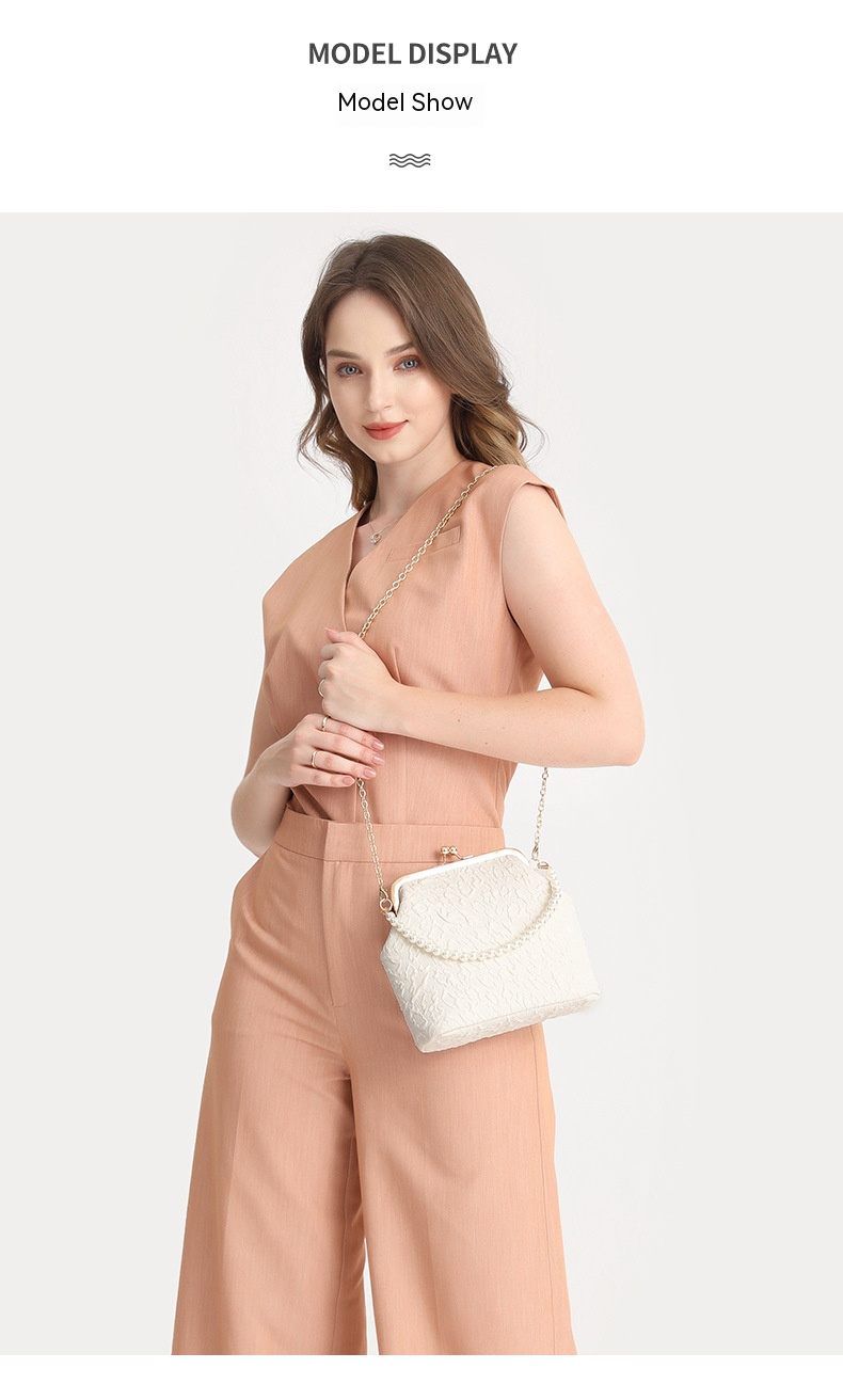 Nuova borsa tote con perle Borsa a tracolla mini catena Borsa per cellulare Borsa versatile per cosmetici da donna_voghion.com