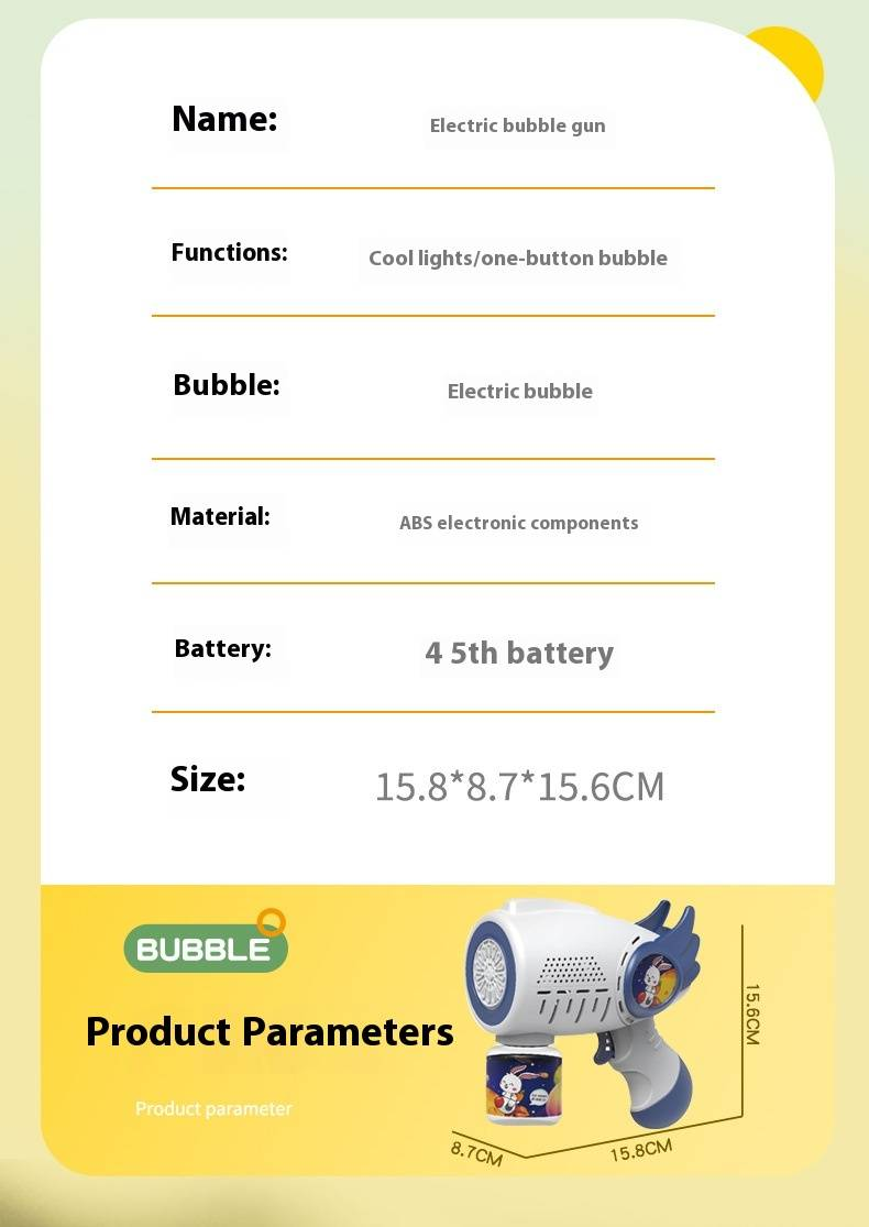 Automatická pistole na foukací bublinky pro děti - dobíjecí elektrický stroj na bublinky s LED světly, perfektní dárek pro chlapce a dívky (venkovní hračka na bublinky)_voghion.com