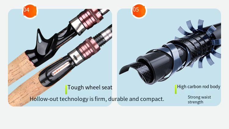 Carbon Telescopic Road Sub-rod Portable Short Section Fishing Rod M Adjustable Light Hard Gun Handle Straight Handle Sea Rod Road Slide Rod_voghion.com