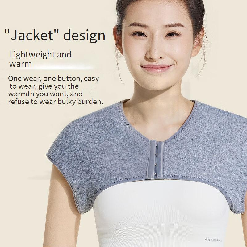 Therapeutic Shoulder Wrap – Adjustable Heat Retention For Sleeping, Postpartum & Elderly Joint Support (M/L Sizes, Grey)_voghion.com