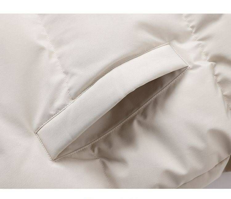 Roupas masculinas 2025 Alta qualidade emblema inverno com capuz quente engrossado falso jaqueta de algodão de duas peças_voghion.com