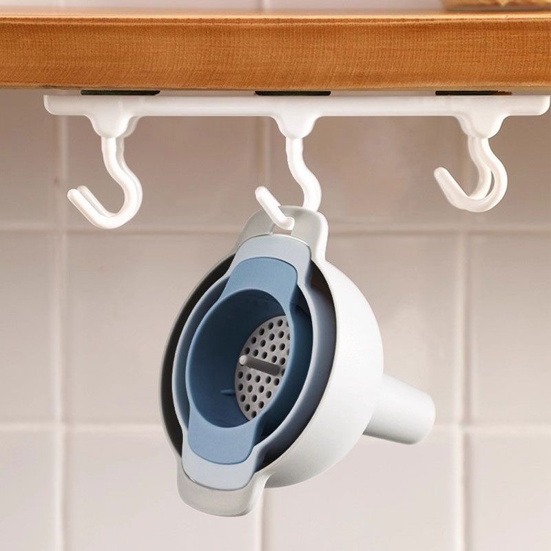 1SET 4 IN 1 Multifunctional Funnel Set Kitchen Oil Leakage Liquid Dispensing Filter_voghion.com