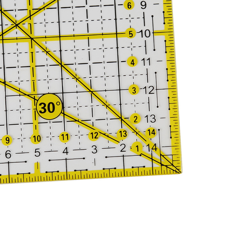 Strumento manuale fai-da-te Patchwork Righello Acrilico Quadrato Sarto Metro Taglio Quilting Disegno Righello Arti Misurazione Mestiere Cucito Cucitura_voghion.com