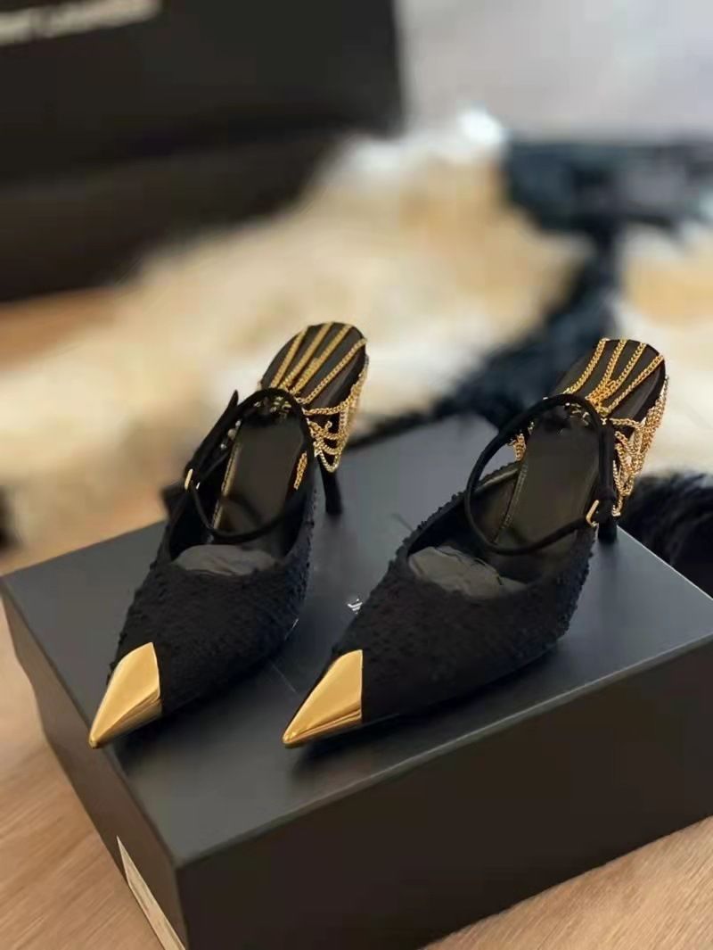 2025 New Pointed Stiletto High Heels Shallow Mouth Backless Closed Sandals Height Increasing Metal Toe Sexy Women's_voghion.com
