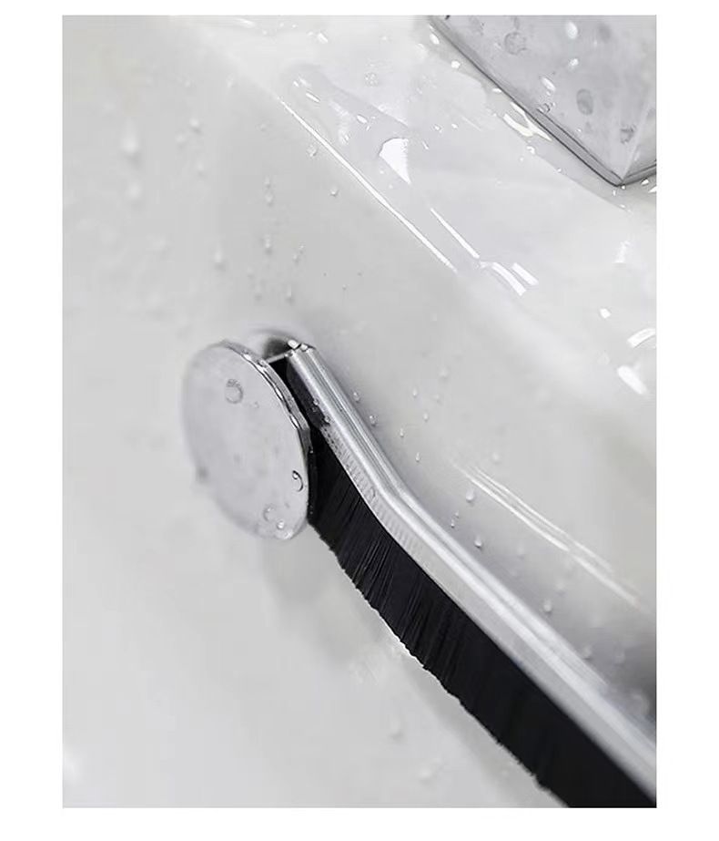 Gap brush hard hair bathroom kitchen tile dead corner cleaning brush window seam groove wall hanging multi-functional long handle brush_voghion.com