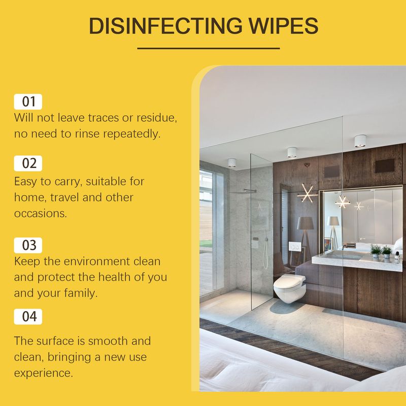 Jakehoe Multi-Surface Cleaning Wipes For Household Kitchen Surfaces Multi-Purpose Household Decontamination Cleaning Wipes_voghion.com