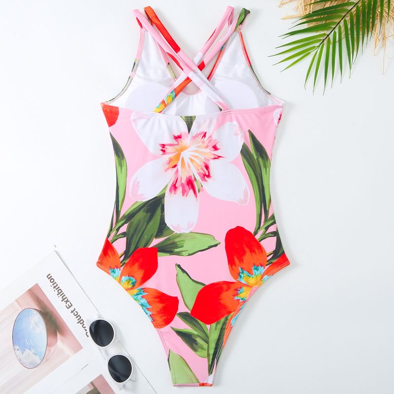 Maillot de bain une pièce uni pour femme, style rétro, coupe skinny_voghion.com