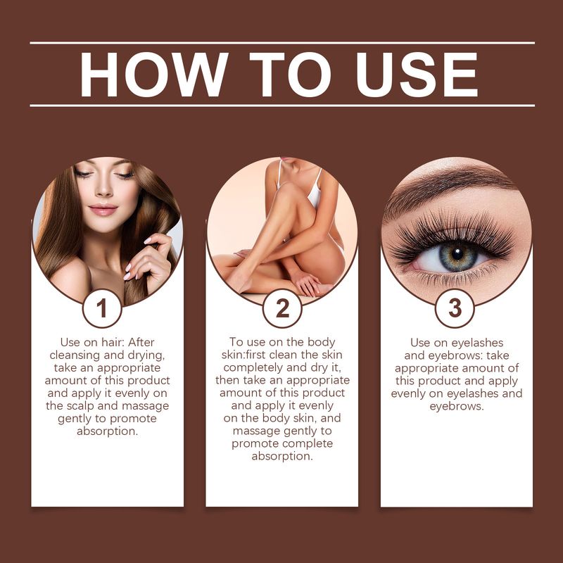 in One Castor Oil, Multi-effect Moisturizing Skin, Eyelashes And Eyebrows Care Essential Oil_voghion.com