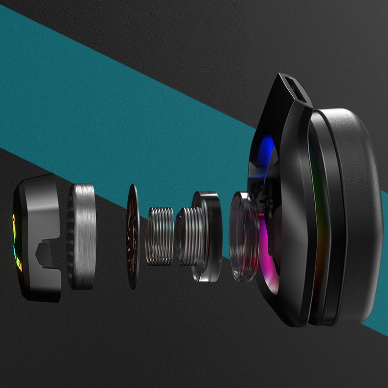 RGB E-sports Noise Reduction Headphones, Neck-hanging Karaoke 7.1 Chicken Headset, Wired Gaming Headset_voghion.com