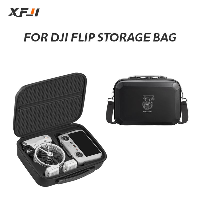 4 tragbare DJI Flip Drone Schutz Hartschale Rucksack Zubehör Aufbewahrungsbox Reise Schultertasche_voghion.com