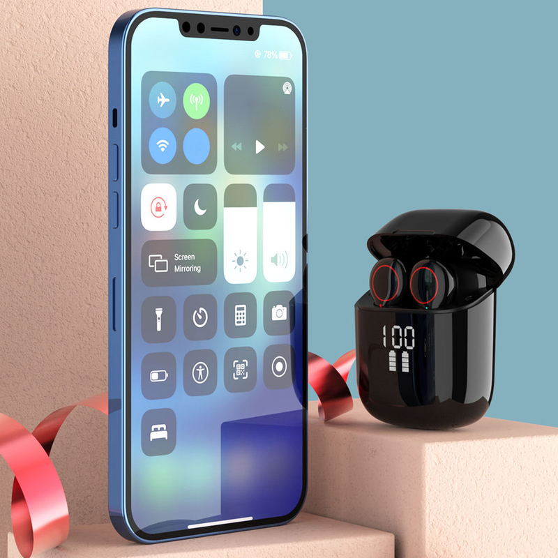 L31pro Oortelefoon Bluetooth-compatibel 5.0 Digitaal Display Mini True Wireless Stereo In-ear oordopjes voor smartphone_voghion.com