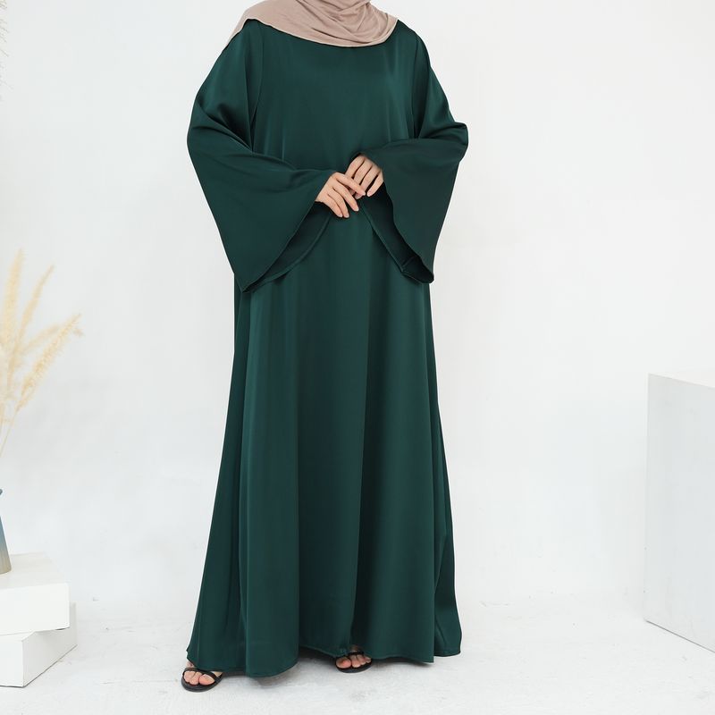Damenbekleidung Mode Schlanke Taille Dubai Türkisch Elegantes Kleid_voghion.com
