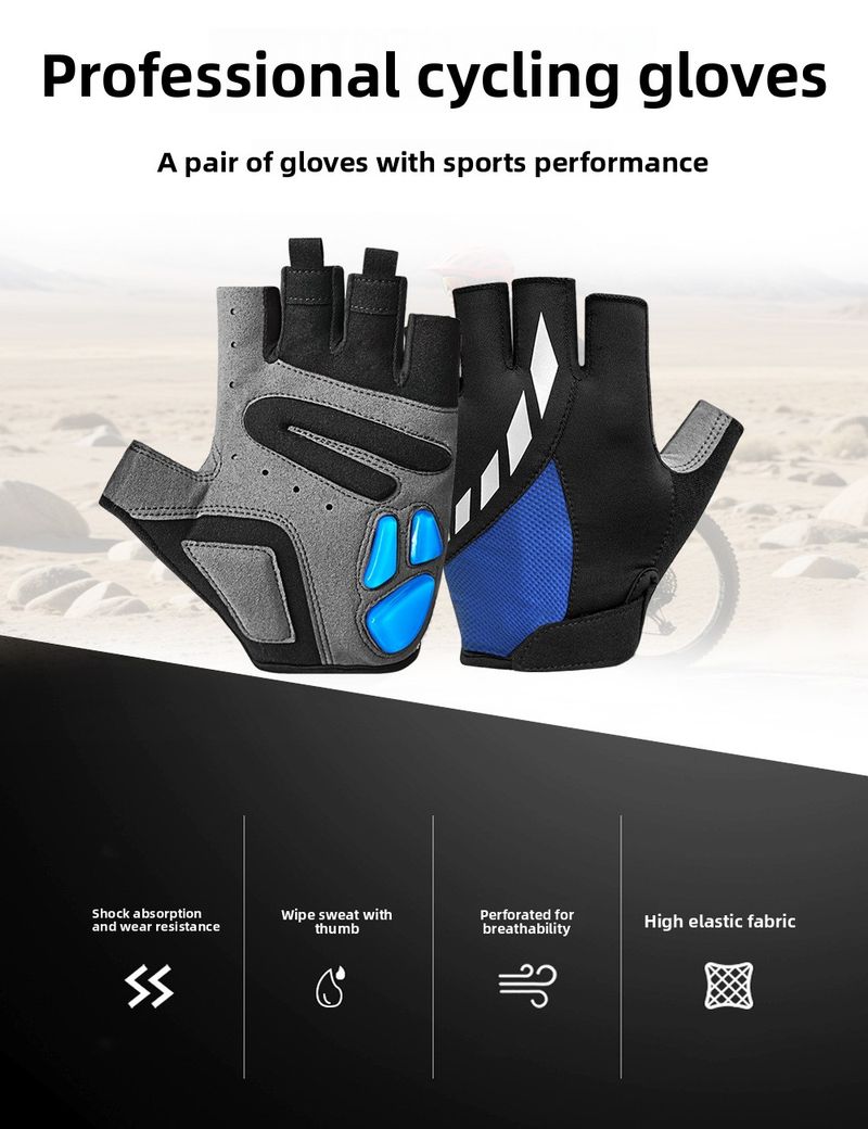 Premium Cycling Gloves Summer Breathable Non-Slip Shock Absorption Half-Finger Outdoor Sports Training Bicycle Road Bike_voghion.com