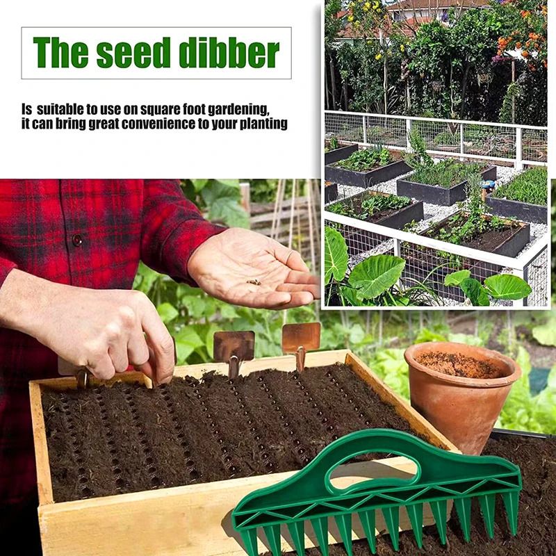 Hem Möbler såmaskin jord snabb hålmaskin trädgårdsarbete fröavståndsverktyg grönsaksväxter sådd sticklingar_voghion.com