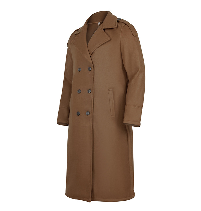 Men's long woolen coat extra long over the knee coat_voghion.com