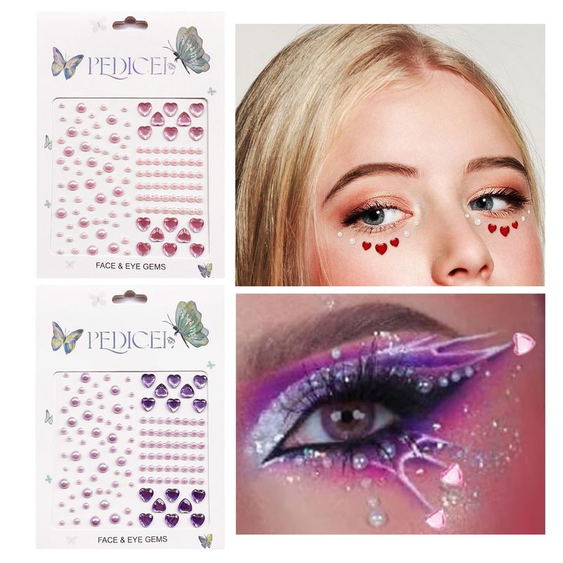 Halloween Edm Electronic Music Festival Face Stickers Eyebrow Stickers Diamond Resin Diamond Carnival Diamond Stickers Masquerade Face Decoration_voghion.com