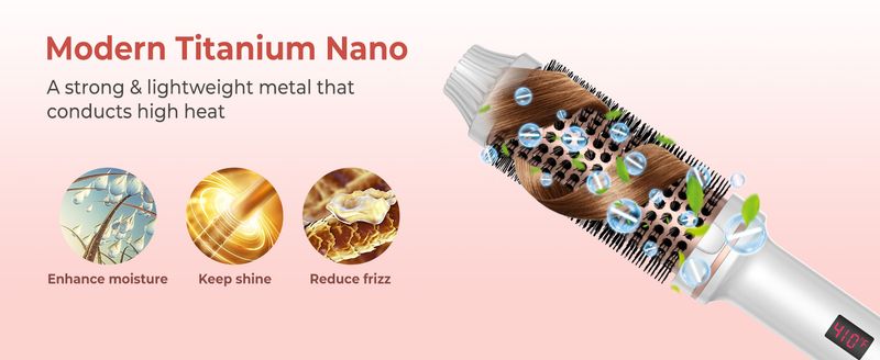 Piastra per capelli da viaggio a doppia tensione - Ferro arricciacapelli a riscaldamento rapido per donna_voghion.com