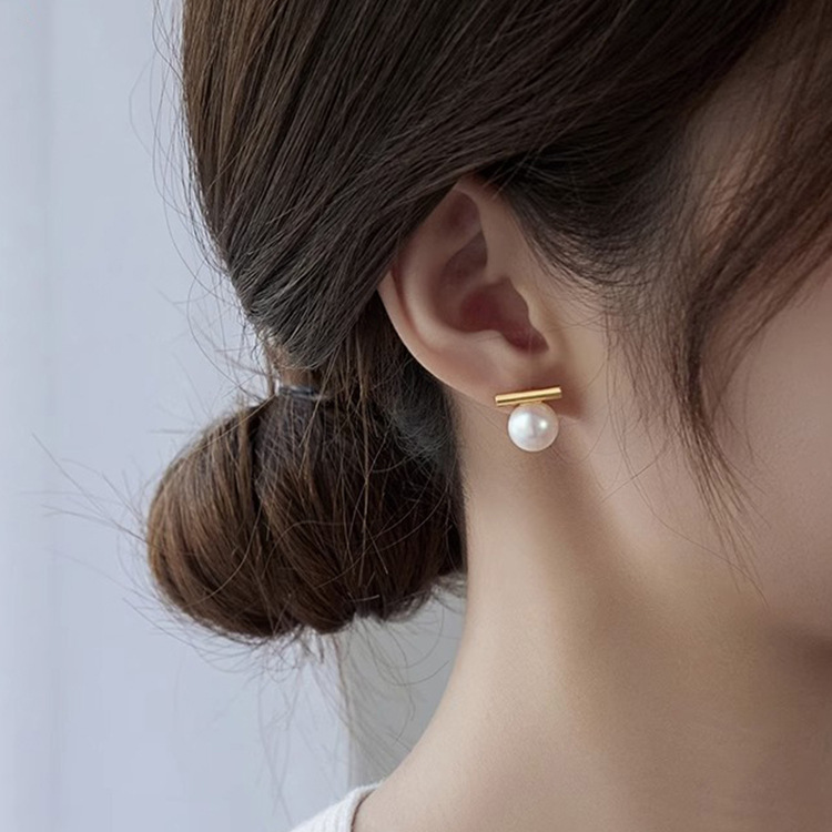 Kleine perle ohrringe für frauen mode temperament licht luxus high-end kleine duft stil einfache S925 silber nadel_voghion.com