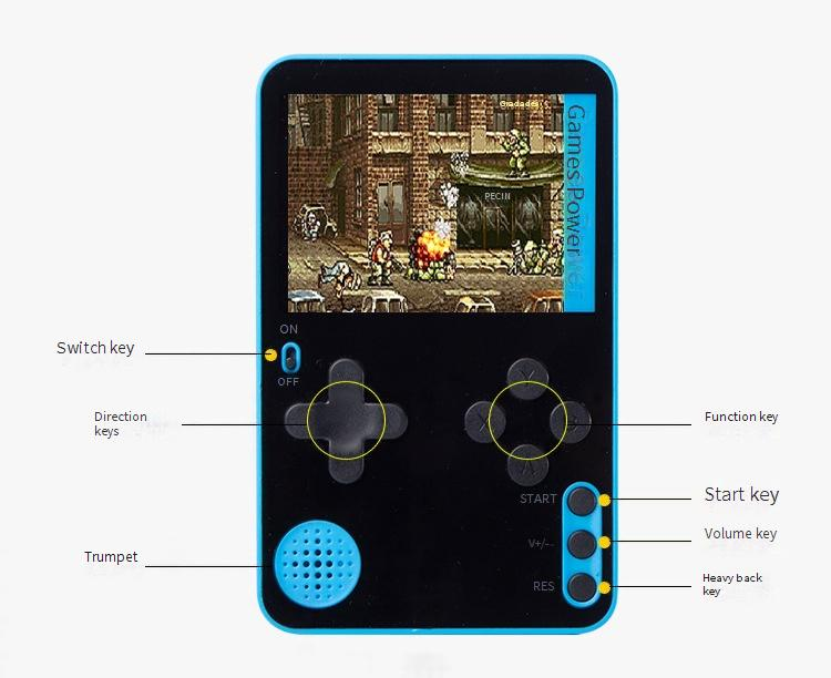 Consolas de videojuegos Tiger Year New Year K10, consola de juegos portátil con tarjeta magnética, funda magnética para teléfono móvil, consola de juegos portátil FC Retro_voghion.com
