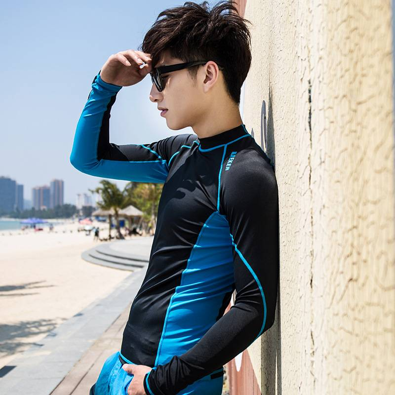 Men's Diving Suits, Competition Training, Men's Long-sleeved Swimsuits, Surfing Sun-protective Clothing, Wet Suits_voghion.com