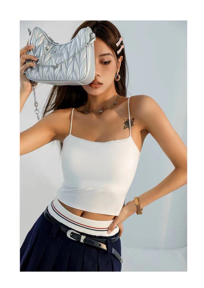 Women's Intimates Summer Underwear One Piece Underwear With Bra Pad Bottom Beautiful Back Tube Top_voghion.com