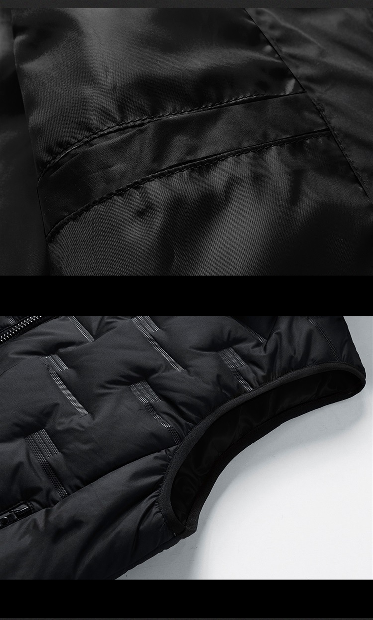 Men's Clothing Men's Vest With Hood Thickened Autumn And Winter Foreign Trade Leisure Fashion Waistcoat Warm Cotton Coat Men's Vest Jacket_voghion.com