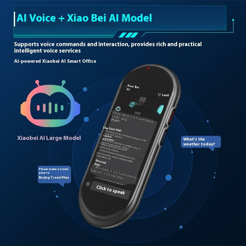 Seyahat ve İş İçin 4G ve Çevrimdışı Modlu, 5 İnç Dokunmatik Ekranlı, Gerçek Zamanlı Sesli Çeviri Özellikli A10 Yapay Zeka Çeviri Cihazı_voghion.com
