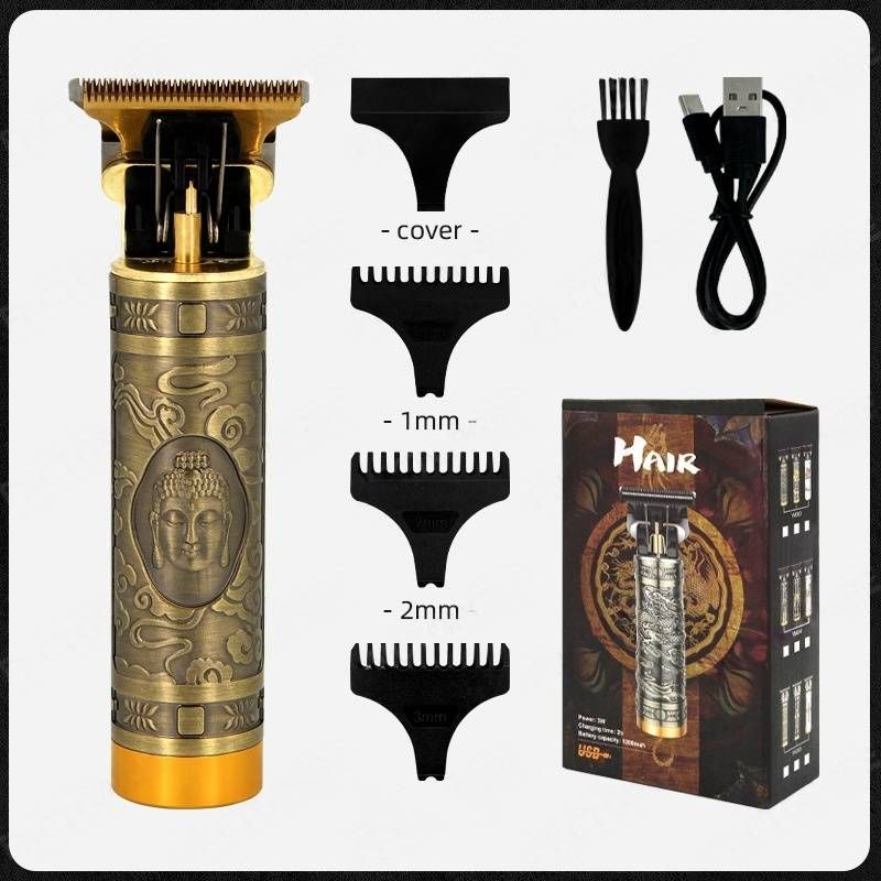 Professional Hair Clipper – Cordless Rechargeable, Stainless Steel Blade For Men’s Grooming & DIY Haircuts (3 Style Options)_voghion.com