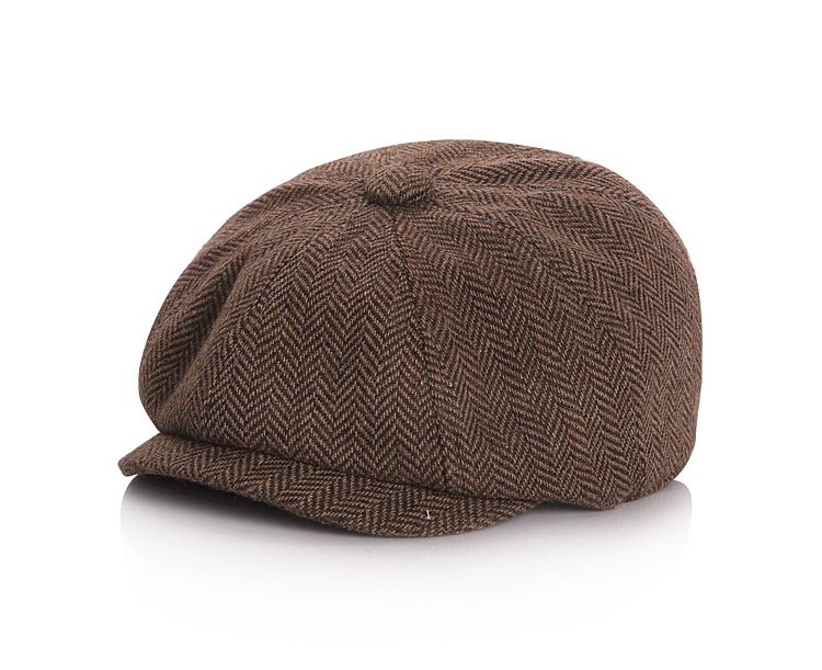 Kinderbaretten voor de herfst en winter, petten voor ouders en volwassenen, achthoekige krantenjongensmutsen voor baby's, voorwaartse petten voor heren en dames_voghion.com