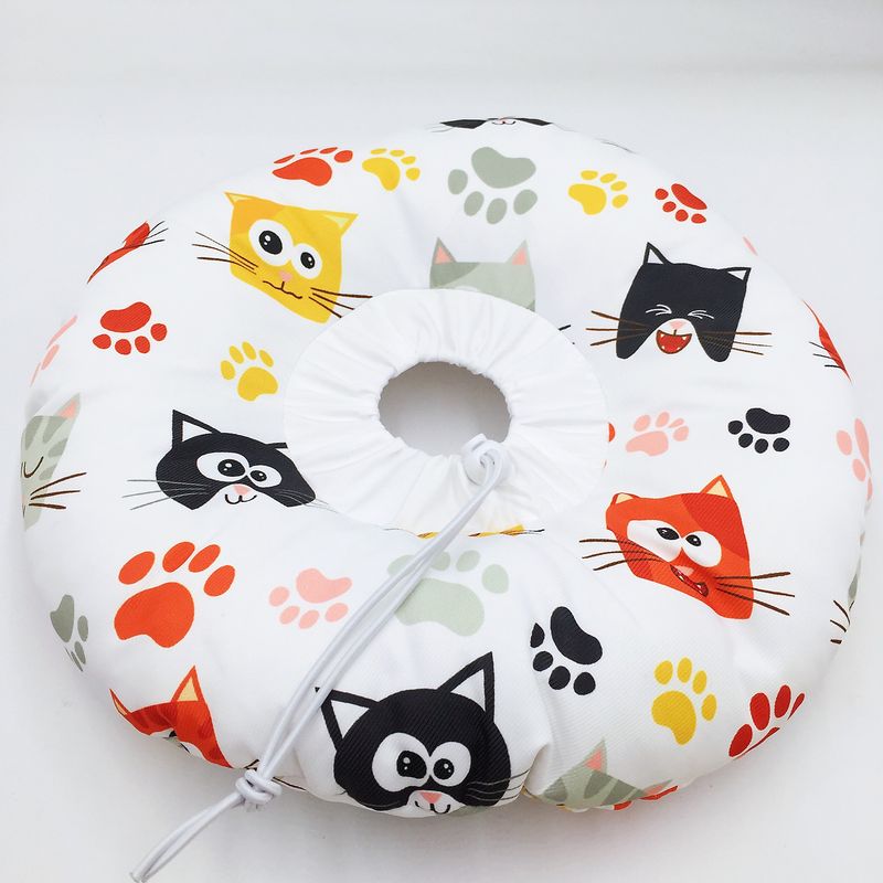 Waterproof Korean Version Double-Sided Pet Elizabethan Sweet Soft Cat Neck Protector Anti-Scratch Anti-Sweet Head Collar_voghion.com