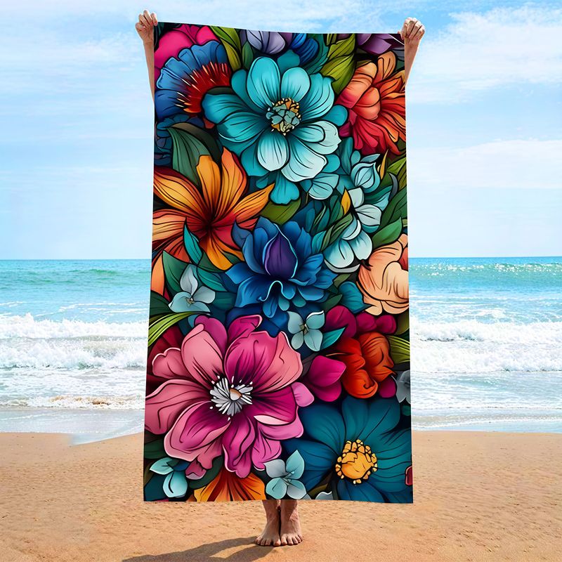Toallas de natación Toalla de playa Toalla absorbente de microfibra personalizada Toalla de playa para nadar y surfear_voghion.com
