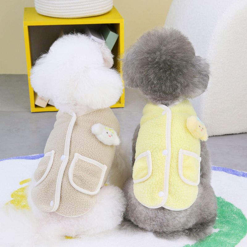 Autunno/Inverno Cane Teddy Gatto Animale Domestico Inverno Nuovo 23 Cartone Animato Coniglio Vestiti di Velluto_voghion.com