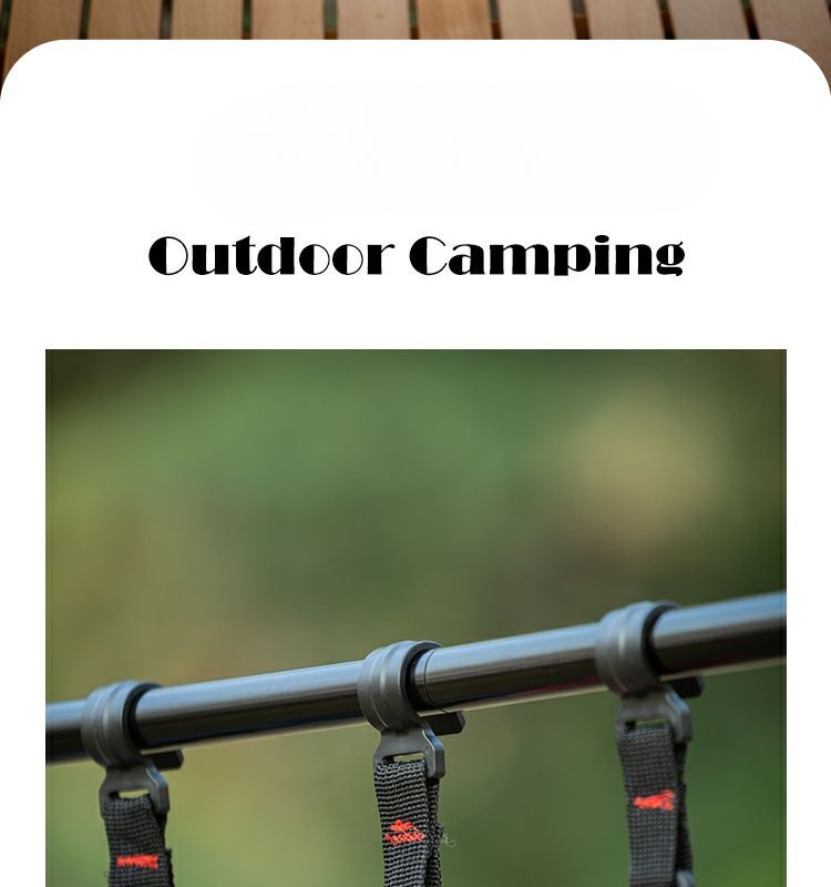 Outdoor Camping Dreieck Lagerregal Kunststoff Stahl Schnalle Gurtband Querstange Heavy Duty Kleiderhaken_voghion.com