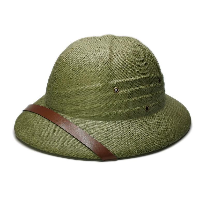 Moda Nuova Moda Cappello da Guerra Vieam Esercito Ragazzo Ragazza Esploratore Britannico Casco di Paglia Estate Barca a Vela Cappelli da Sole Unisex Giungla Minatori_voghion.com
