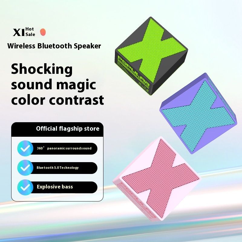 Draadloze Bluetooth Metal X1 Home Speaker Hoge kwaliteit Kleine Mini Super subwoofer Buiten Draagbaar_voghion.com