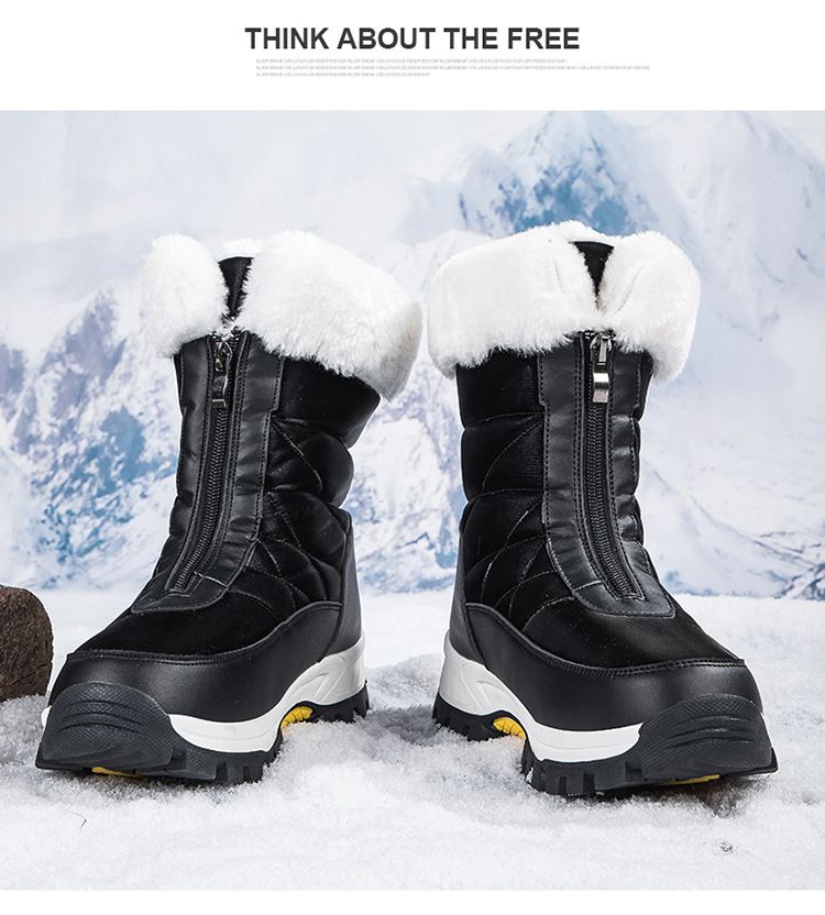 Stivali da neve invernali da donna, impermeabili, in pelle scamosciata, caldi e morbidi, in gomma antiscivolo, scarpe da sci e trekking, eleganti, essenziali, scarpe casual invernali_voghion.com