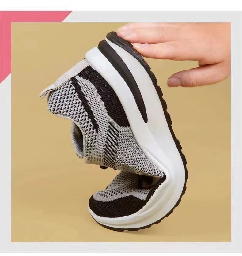 Spomladi in poleti novi ženski modni športni mrežasti zračni tekaški copati Flyknit_voghion.com