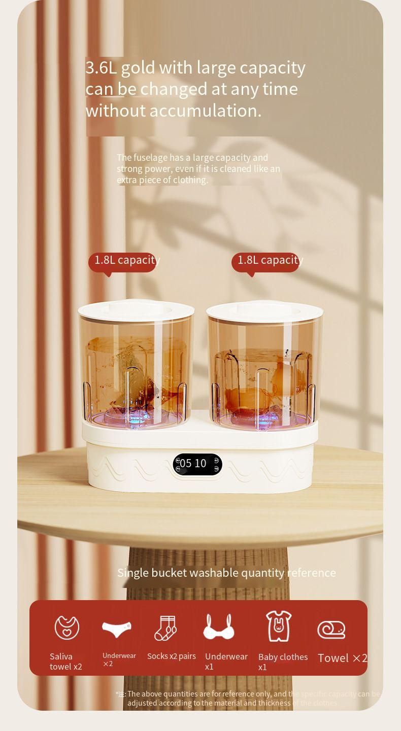 Mini lavatrice completamente automatica per calzini, biancheria intima e mutandine_voghion.com