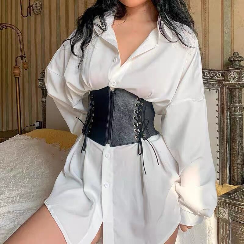 Oberbekleidung punk stil retro elastische super breite taille gürtel weibliche dekorative hemd kleid mantel taille gürtel weibliche_voghion.com