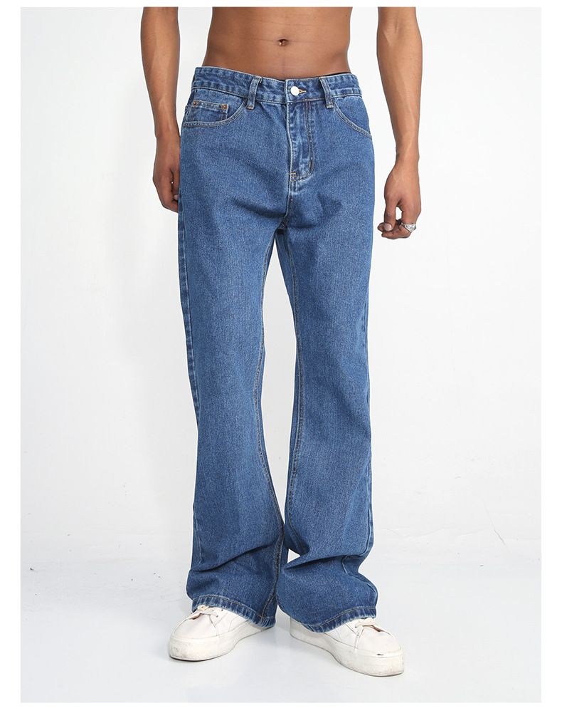 EF JEANS | 2023 Neuheit, Gerade Vielseitige Einfarbige Jeans, Für Damen Und Herren Gleich, Nicht Elastisch, Leicht Gezogen Dunkelblau_voghion.com