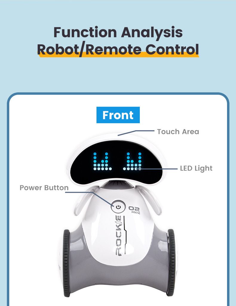 Intelligente ouder-kind interactieve inductieprogrammering elektrisch speelgoed licht muziek dansende robot_voghion.com