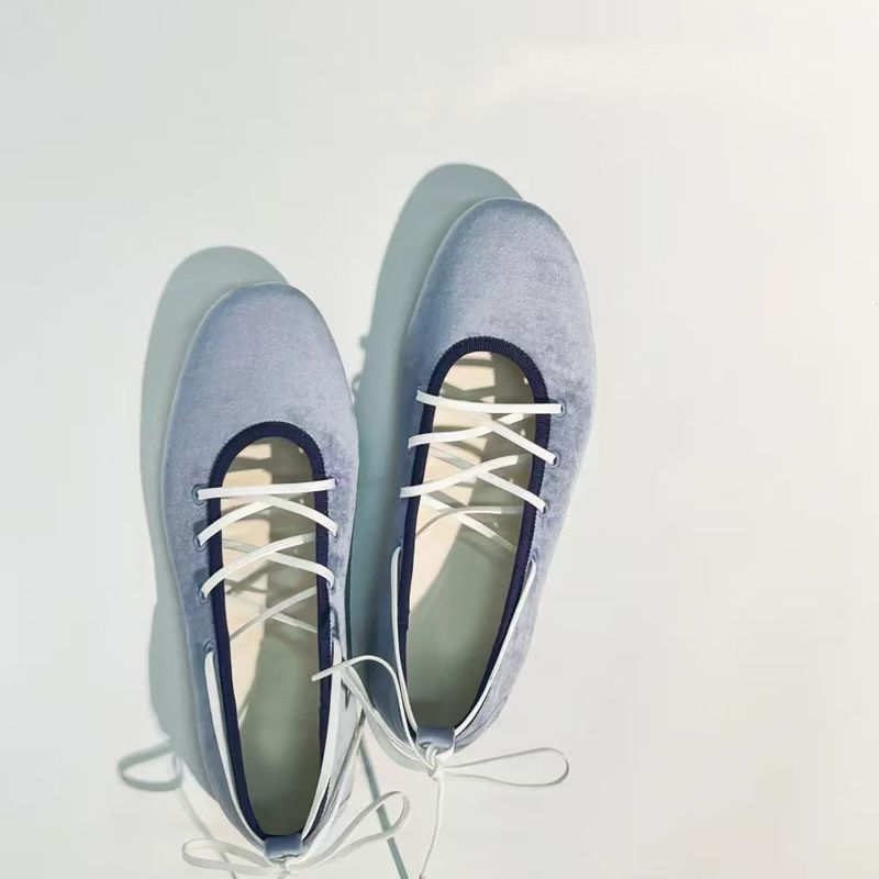 Scarpe singole coreane piatte 2025 Primavera Nuove scarpe da donna Mary Jane con cinturino alla testa rotonda francese_voghion.com