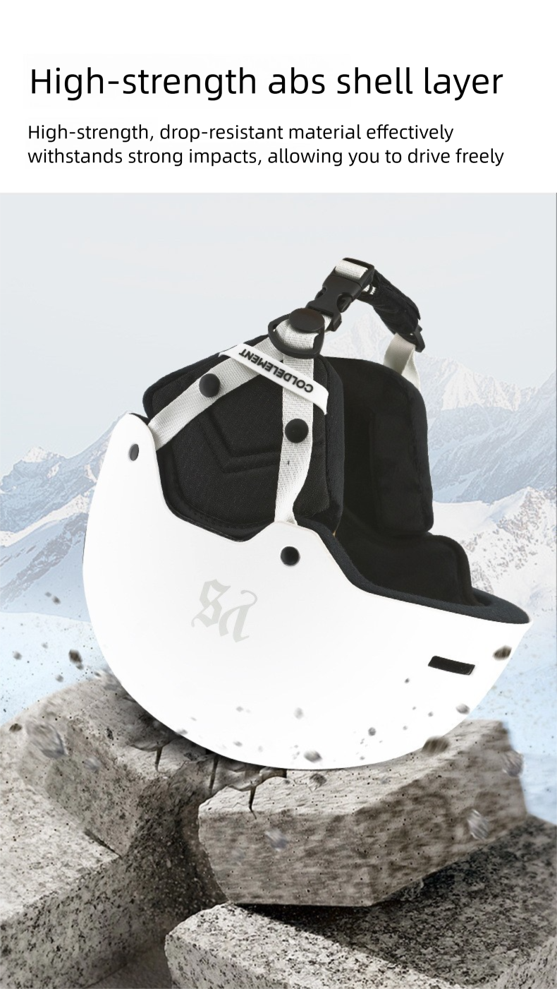 Professionelle Carbonfaser-Neuheit für Erwachsene und Kinder, warme Single- und Doubleboard-Mütze, integrierter Skihelm_voghion.com