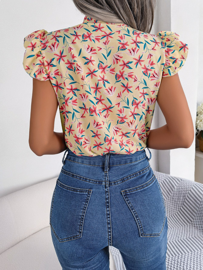 Dames Tops Trendy Grafische Workout Tops Plus Size Korte Mouw Y2K Tops Chiffon Zomer Blouses Flowy Shirts Party Tuniek_voghion.com