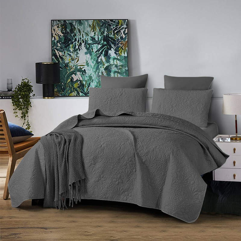 CG05 Five-Leaf Clover Bed Cover Set, Suitable For Bedrooms And Living Rooms (1* Bedspread +2* Pillowcase, No Duvet Core Or Pillow Core)_voghion.com