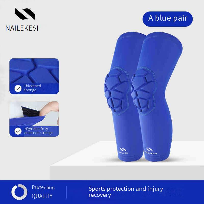 Breathable Kids Knee Pads For Basketball & Soccer, Lightweight Lycra Protective Gear With Honeycomb Padding, Non-Slip Design_voghion.com