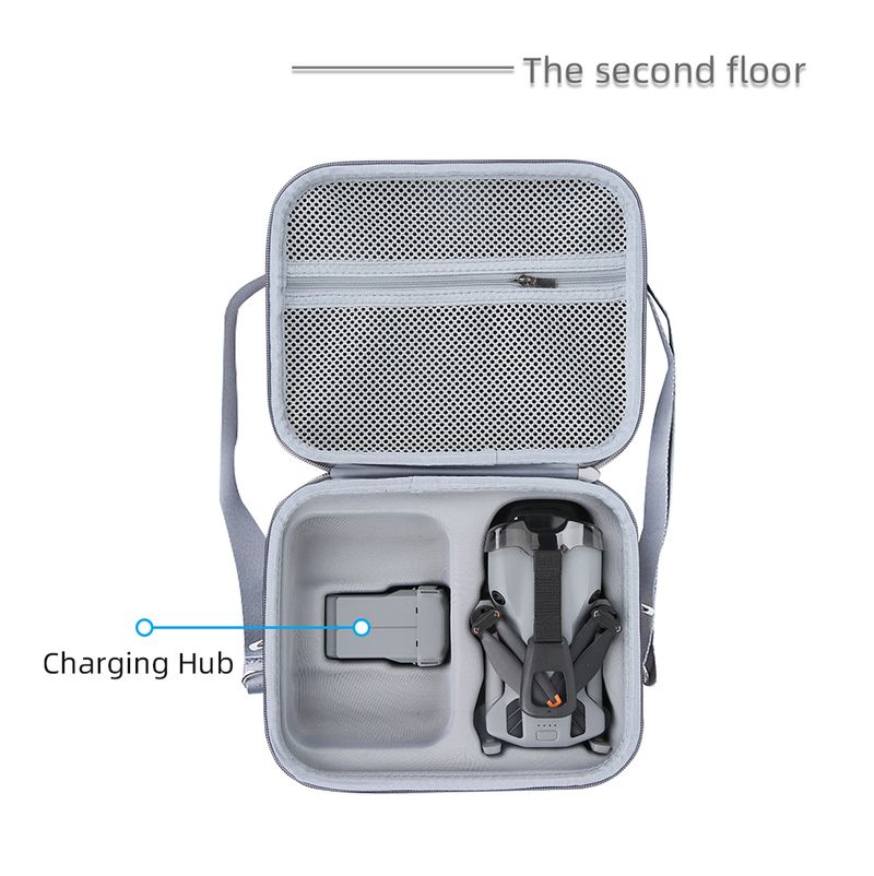 For RC Nz Case Large Capacity Portable PU Storage Bag For DJI Mini 5 Pro Fly More Combo Drone Controller Kit_voghion.com